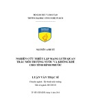 Luận văn Thạc sĩ Kĩ thuật môi trường: Nghiên cứu thiết lập mạng lưới quan trắc môi trường nước và không khí cho tỉnh Bình Phước