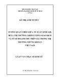 Luận văn Thạc sĩ Kinh tế: Tương quan chéo giữa tỷ suất sinh lợi, Beta thị trường, khối lượng giao dịch và tỷ số doanh thu trên giá trong thị trường chứng khoán Việt Nam