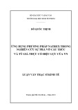 Luận văn Thạc sĩ Kinh tế: Ứng dụng phương pháp Natrex trong nghiên cứu sự phá vỡ cấu trúc và tỷ giá thực có hiệu lực của Việt Nam