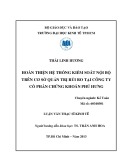 Luận văn Thạc sĩ Kinh tế: Hoàn thiện hệ thống kiểm soát nội bộ trên cơ sở quản trị rủi ro tại công ty cổ phần chứng khoán Phú Hưng