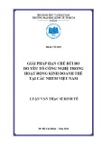 Luận văn Thạc sĩ Kinh tế: Giải pháp hạn chế rủi ro do yếu tố công nghệ trong hoạt động kinh doanh thẻ tại các NHTM Việt Nam