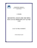 Luận văn Thạc sĩ Kinh tế: Định hướng áp dụng IFRS