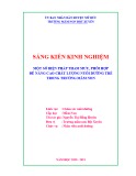 Sáng kiến kinh nghiệm Mầm non: Một số biện pháp tham mưu phối hợp để nâng cao chất lượng chăm sóc nuôi dưỡng trẻ trong trường mầm non