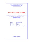 Sáng kiến kinh nghiệm Mầm non: Một số biện pháp nâng cao chất lượng hoạt động vui chơi cho trẻ mẫu giáo 5-6 tuổi ở trường mầm non