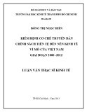 Luận văn Thạc sĩ Kinh tế: Kiểm định cơ chế truyền dẫn chính sách tiền tệ đến nền kinh tế vĩ mô của Việt Nam giai đoạn 2000-2012