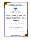 Luận văn Thạc sĩ Kinh tế: Mối quan hệ giữa cơ hội tăng trưởng và nợ của các công ty trên thị trường chứng khoán Việt Nam