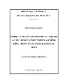 Luận văn Thạc sĩ Kinh tế: Mối quan hệ giữa độ mở thương mại, độ mở tài chính và phát triển tài chính - Bằng chứng ở các nước đang phát triển