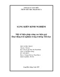 Sáng kiến kinh nghiệm Tiểu học: Một số biện pháp nâng cao hiệu quả hoạt động trải nghiệm trong trường Tiểu học