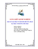 Sáng kiến kinh nghiệm Tiểu học: Một số giải pháp về đổi mới phương pháp dạy học ở trường tiểu học