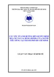 Luận văn Thạc sĩ Kinh tế: Các yếu tố ảnh hưởng đến quyết định mua xe tay ga hãng Honda của người tiêu dùng tại Thành Phố Hồ Chí Minh