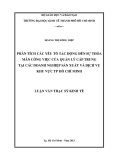 Luận văn Thạc sĩ Kinh tế: Phân tích các yếu tố tác động đến sự thỏa mãn công việc của quản lý cấp trung tại các doanh nghiệp sản xuất và dịch vụ khu vực TP Hồ Chí Minh