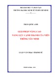 Luận văn Thạc sĩ Kinh tế: Giải pháp nâng cao năng lực cạnh tranh của Viễn thông Tây Ninh