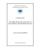 Luận văn Thạc sĩ Kinh tế: Phát triển thương hiệu dược phẩm Hãng Medinova trên thị trường Việt Nam từ nay đến năm 2015