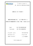 Khóa luận tốt nghiệp Quản trị marketing: Phân tích chiến lược sản phẩm của Công ty TNHH MTV sản xuất thương mại A C I