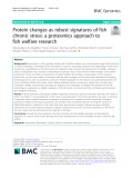 Protein changes as robust signatures of fish chronic stress: A proteomics approach to fish welfare research