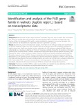Identification and analysis of the FAD gene family in walnuts (Juglans regia L.) based on transcriptome data