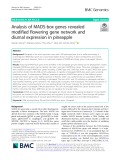 Analysis of MADS-box genes revealed modified flowering gene network and diurnal expression in pineapple