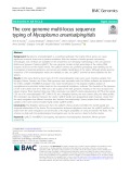 The core genome multi-locus sequence typing of Mycoplasma anserisalpingitidis