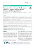 Comprehensive analysis of the Gossypium hirsutum L. respiratory burst oxidase homolog (Ghrboh) gene family