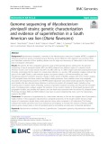 Genome sequencing of Mycobacterium pinnipedii strains: Genetic characterization and evidence of superinfection in a South American sea lion (Otaria flavescens)
