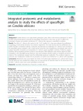 Integrated proteomic and metabolomic analysis to study the effects of spaceflight on Candida albicans