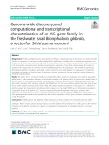 Genome-wide discovery, and computational and transcriptional characterization of an AIG gene family in the freshwater snail Biomphalaria glabrata, a vector for Schistosoma mansoni