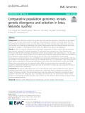 Comparative population genomics reveals genetic divergence and selection in lotus, Nelumbo nucifera