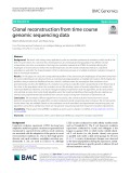 Clonal reconstruction from time course genomic sequencing data