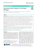 Assessing breed integrity of Göttingen Minipigs