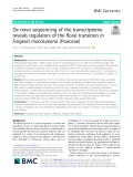 De novo sequencing of the transcriptome reveals regulators of the floral transition in Fargesia macclureana (Poaceae)