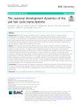 The seasonal development dynamics of the yak hair cycle transcriptome