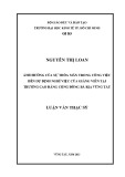 Luận văn Thạc sĩ Kinh tế: Ảnh hưởng của sự thỏa mãn trong công việc đến dự định nghỉ việc của giảng viên tại trường Cao đẳng Cộng đồng Bà Rịa - Vũng Tàu