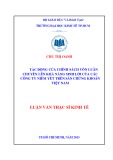 Luận văn Thạc sĩ Kinh tế: Tác động của chính sách vốn luân chuyển lên khả năng sinh lời của các công ty niêm yết trên sàn chứng khoán Việt Nam