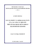 Luận văn Thạc sĩ Kinh tế: Cơ cấu sở hữu và chính sách cổ tức của các công ty niêm yết trên sở giao dịch chứng khoán thành phố Hồ Chí Minh