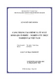 Luận văn Thạc sĩ Kinh tế: Căng thẳng tài chính và tỷ suất sinh lợi cổ phiếu – Nghiên cứu thực nghiệm tại Việt Nam