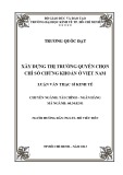 Luận văn Thạc sĩ Kinh tế: Xây dựng thị trường quyền chọn chỉ số chứng khoán ở Việt Nam