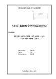 Sáng kiến kinh nghiệm THCS: Rèn kĩ năng viết văn nghị luận cho học sinh lớp 9