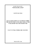 Luận văn Thạc sĩ Khoa học giáo dục: Quản lý hoạt động tư vấn hướng nghiệp theo hướng phân luồng học sinh sau THCS ở thành phố Việt Trì tỉnh Phú Thọ