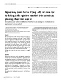 Ngoại suy quan hệ tải trọng - độ lún của cọc từ kết quả thí nghiệm nén tĩnh trên cơ sở các phương pháp hàm xấp xỉ