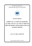 Luận văn Thạc sĩ Kinh tế: Nghiên cứu các nhân tố ảnh hưởng cấu trúc vốn của các công ty niêm yết trên thị trường chứng khoán Việt Nam giai đoạn 2009-2012