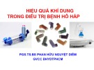 Bài giảng Hiệu quả khí dung trong điều trị bệnh hô hấp