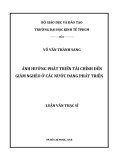 Luận văn Thạc sĩ Kinh tế: Ảnh hưởng phát triển tài chính đến giảm nghèo ở các nước đang phát triển