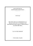 Luận văn Thạc sĩ Kinh tế: Phân tích và đề xuất giải pháp để nâng cao hiệu quả công việc của cán bộ đoàn cơ sở Thành phố Hồ Chí Minh: Nghiên cứu trường hợp tại cơ sở đoàn quận Phú Nhuận