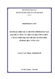 Luận văn Thạc sĩ Kinh tế: Đánh giá hiệu quả chương trình đào tạo đạo đức công vụ cho cán bộ công chức cấp xã trên địa bàn huyện Xuyên Mộc tỉnh Bà Rịa – Vũng Tàu