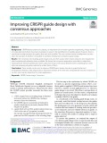 Improving CRISPR guide design with consensus approaches