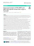 Genus level analysis of PKS-NRPS and NRPS-PKS hybrids reveals their origin in Aspergilli