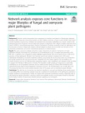 Network analysis exposes core functions in major lifestyles of fungal and oomycete plant pathogens