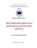 Luận văn Thạc sĩ Kinh tế: Phát triển hoạt động ngân hàng bán lẻ tại Ngân hàng Indovina