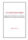 Sáng kiến kinh nghiệm THPT: Một số giải pháp nâng cao hiệu quả hoạt động nữ công ở Trường THPT Nam Đàn 2