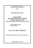 Luận văn Thạc sĩ kinh tế: Hoàn thiện hệ thống kiểm soát nội bộ tại quỹ trợ vốn CEP theo hướng đối phó rủi ro hoạt động